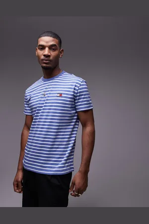 Tommy Hilfiger T-shirt med blå/hvide striber