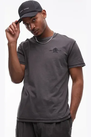 Tommy Hilfiger Forvasket T-shirt med logoemblem