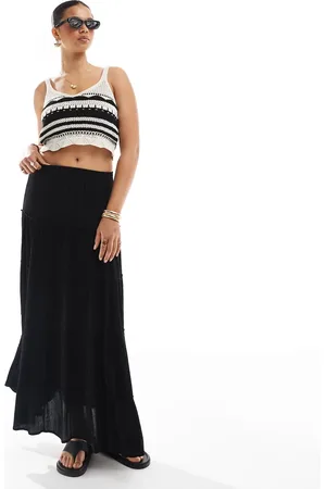Pull&Bear Lagdelt maxinederdel i