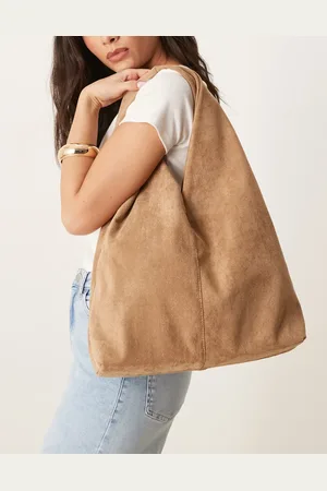 Gina Tricot Kamelbeige poset skuldertaske-Neutral