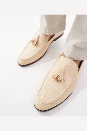 SEQWL Charlie - Naturfarvede loafers med kvast i imiteret ruskind-Neutral