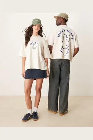 ASOS Oversized T-shirt med vaffeltekstur og 