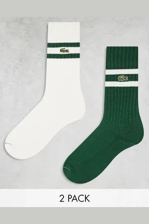 Lacoste Pakke med 2 par ankelsokker i hvid/