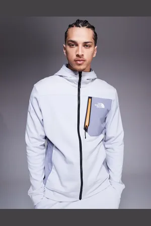 The North Face Mountain Athletics - Grå fleece med lynlås i techstof