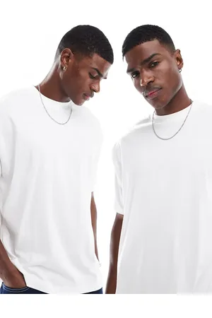 ASOS Essential - Pakke med 2 hvide oversized T-shirts