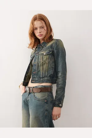 Weekday Vasket vintage-blå denimjakke