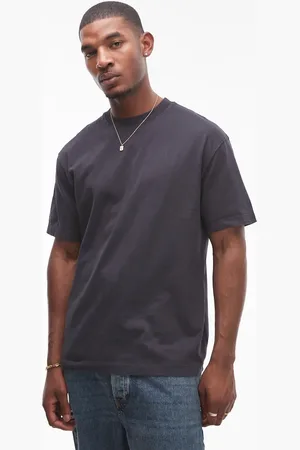 Topman Oversized T-shirt i vasket -Grå