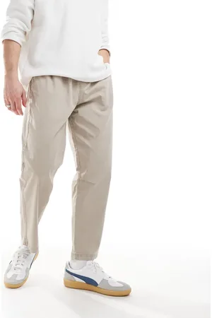 Pull&Bear Beige bukser med lige ben