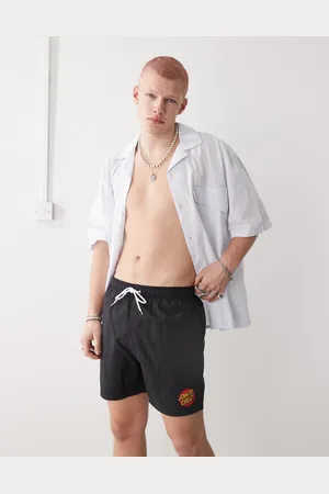 Santa Cruz Classic Dot - Sorte badeshorts med logoprint