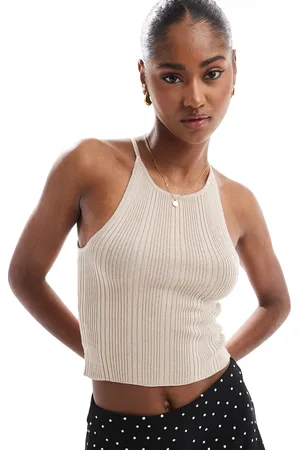 Brave Soul Strikket croptop-Neutral
