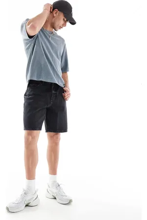 Pull&Bear Sorte denimshorts i standard fit