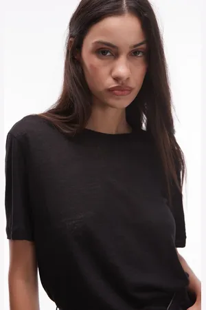 MANGO T-shirt med hørlook