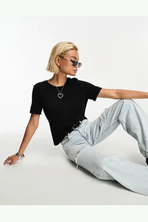 Object Premium - Tætsiddende T-shirt i