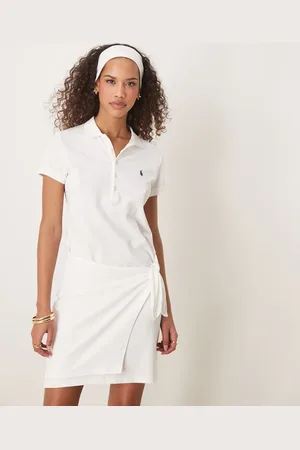 Ralph Lauren Polo-minikjole med bindebånd i taljen