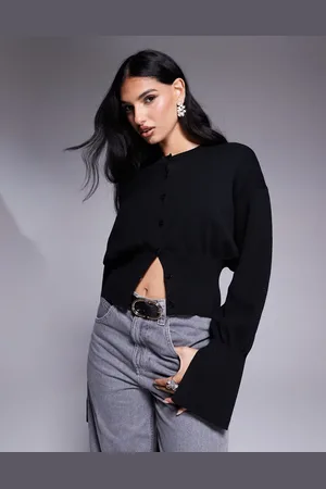 ASOS Strikket cardigan med indsyet talje