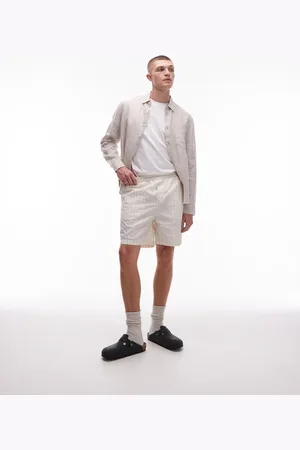 ARKET Hvide pull-on-shorts i dobby-bomuld