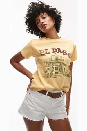 Topshop Benhvide denimshorts med A-form