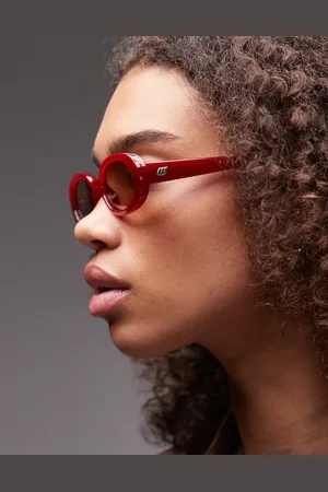 Le Specs Outta Love - ovale solbriller-Rød