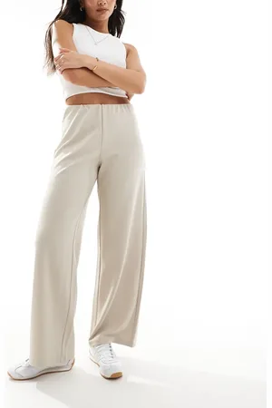 VERO MODA Løstsiddende og beige bukser-Neutral