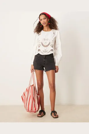 Abercrombie & Fitch Mellemsorte afklippede shorts i 90