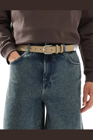 River Island Beige bælte i imiteret ruskind-Neutral