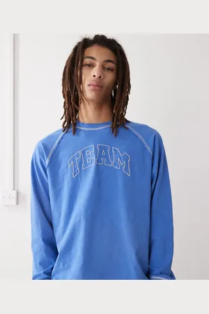COLLUSION T-shirt med lange ærmer og college-print