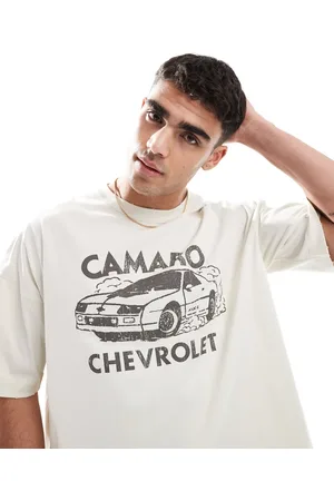 Pull&Bear T-shirt med "Chevrolet"-grafik-Neutral