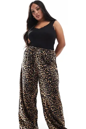 Esmée Esmée Curve - Strandbukser med leopardprint - Del af sæt - Kun hos ASOS-Multifarvet