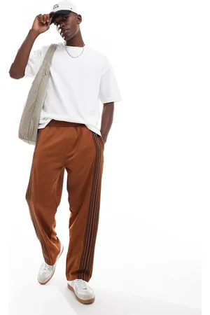 Pull&Bear Joggingbukser med striber og vide ben