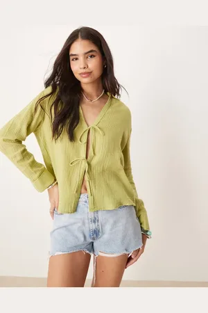 Abercrombie & Fitch Strandskjorte med tekstur og afslappet pasform