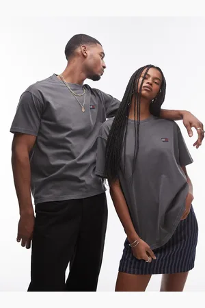 Tommy Hilfiger Unisex - T-shirt med logomærke i regular fit