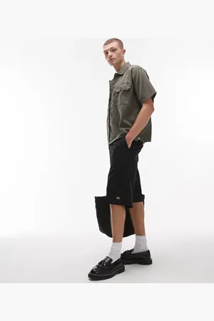 Dickies Unionville - Sorte 13-tommer-arbejdsshorts med plisseringer