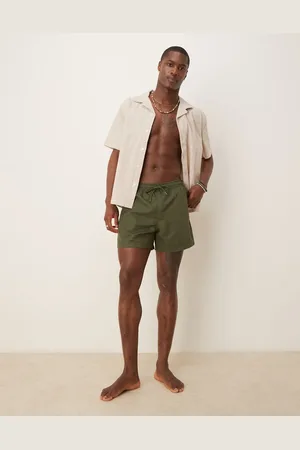 Abercrombie & Fitch Badetøj - 5-tommer-badeshorts med grønt bladprint
