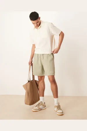 Abercrombie & Fitch Grønne joggingshorts i frotte med løbesnor
