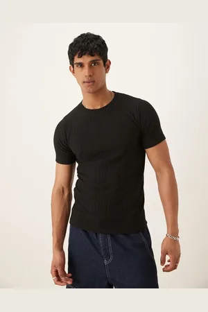 ASOS Tætsiddende T-shirt i ribstrik