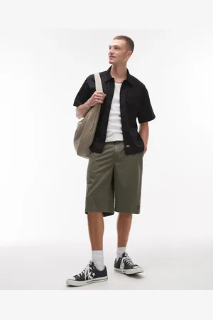 Dickies Unionville - Plisserede 13-tommers arbejdsshorts i kakigrøn