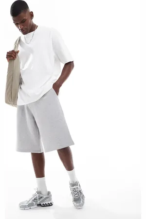 Pull&Bear Grå shorts i jersey i skater fit