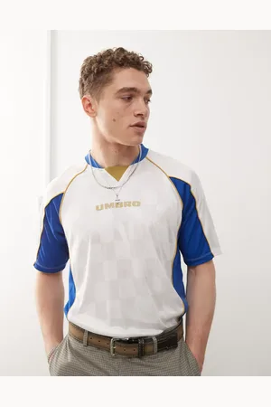 Umbro Og blå T-shirt i jersey med panelsyninger