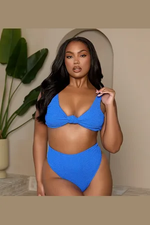 Moda Minx Curve X Bernadette Afia - bikinitrusser med høj talje og rynker
