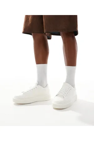 JACK & JONES Hvide sneakers i imiteret læder