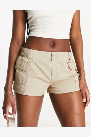 New Look Beige cargoshorts med faldskærmspasform