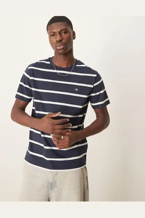 GANT T-shirt med skjoldlogo og striber
