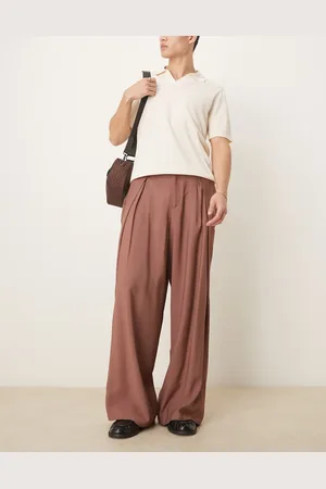 ASOS Brune elegante oversized bukser-Sort