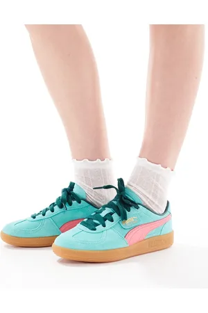 PUMA Palermo - Sneakers i blågrøn/lyserød