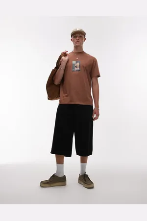 Topman Topshop - Sorte jorts i denim