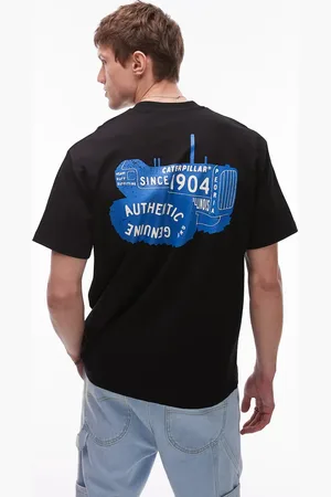 Caterpillar WWR - T-shirt med print på ryggen