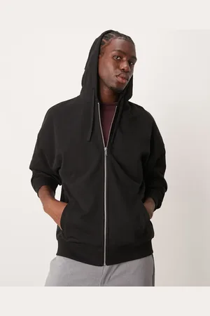New Look Oversized hættetrøje med gennemgående lynlås