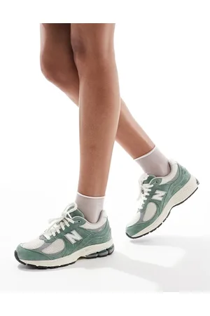 New Balance 2002 - Beige og grønne sneakers