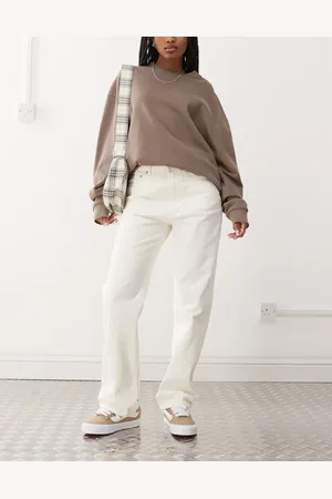 Obey Everyday - Hvide denimjeans i slim fit