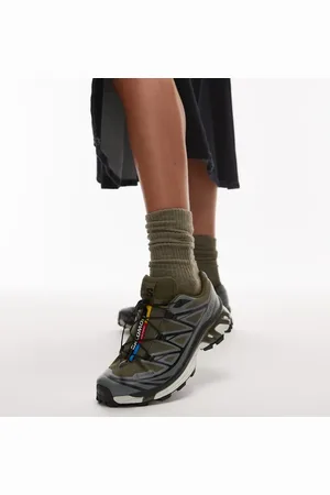 Salomon XT-6 GTX - Grønne og sorte sneakers